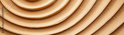Beige Sand Ripples and Gentle Curves, Top-Down Abstract View. Dynamic shadows highlight this tranquil, minimalist texture, evoking desert dunes. Zen, Nature