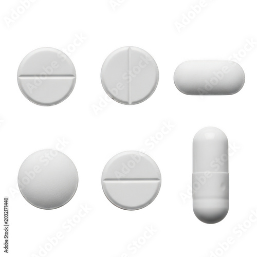 Assorted pill capsules and tablets collection