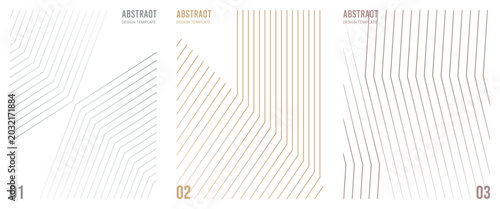 Minimalist abstract line art templates geometric designs for modern graphic projects