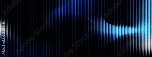 Photos Glowing neon waves form vibrant circular gradient with fractal glass effect