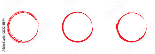 Konstfotografi Brush Stroke Circle Icons, Minimalist Abstract Design