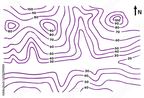 Quadro em tela A topographic profile, or topographic cut, or elevation profile, is a representation of the relief of the terrain that is obtained by cutting transversely the lines of a topographic map
