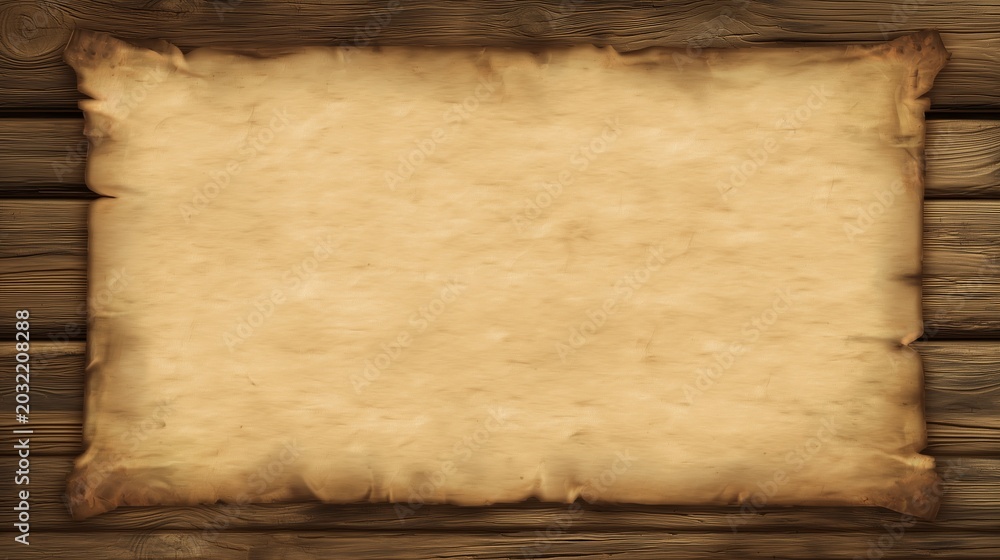 Fototapeta premium fantasy bulletin board empty with a wooden frame, copy space for text. 