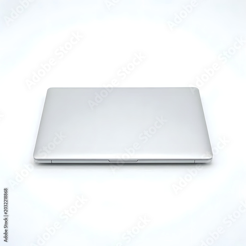 laptop on white background