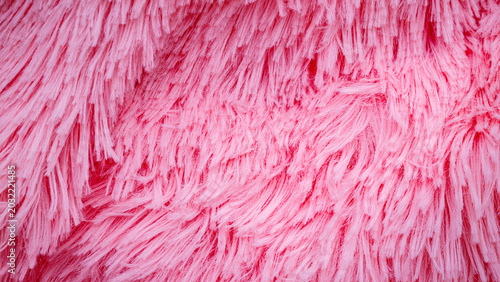 Photos Fluffy pink fabric close up showing texture and softness in a casual setting
