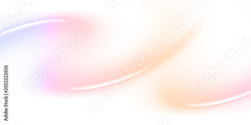 Abstract pastel gradient wave background with glowing neon light lines on white