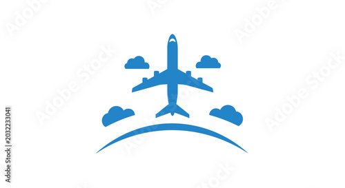 Foto Airplane Taking Off in the Sky.
