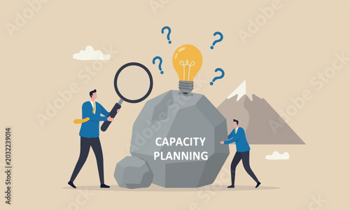 Valokuva Capacity efficiency demand provisioning, redundancy or utilization forecast, res
