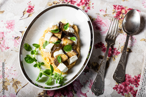 Photos ricetta light di melanzane con feta e crema di ceci