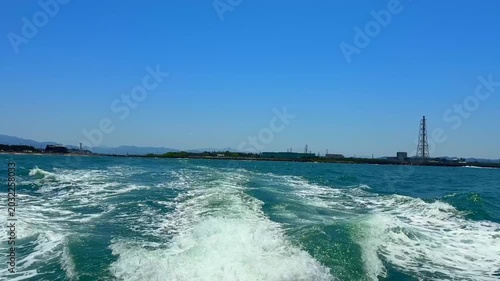 東尋坊遊覧船の後部