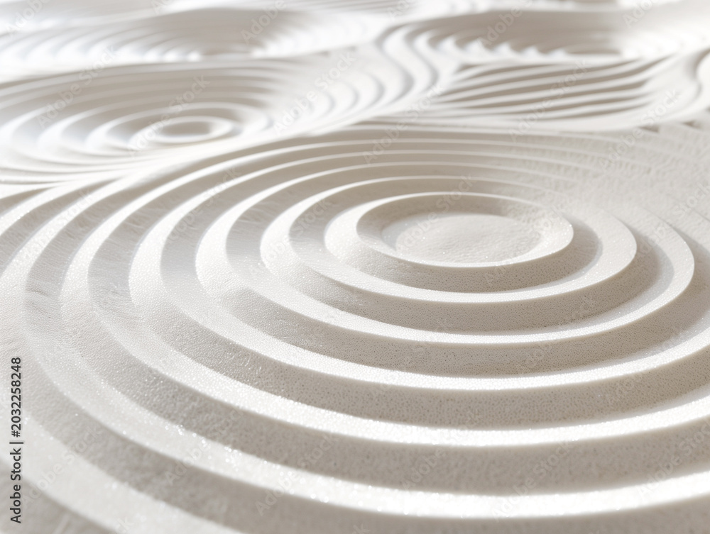 Naklejka premium Abstract spiral white sand background