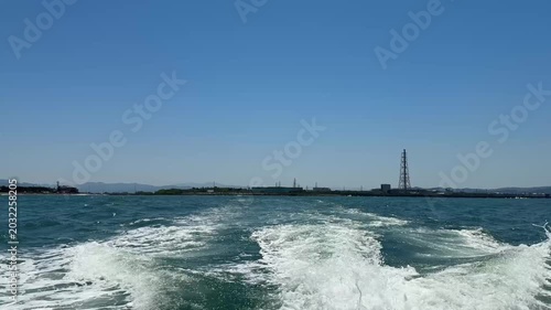 東尋坊遊覧船の後部