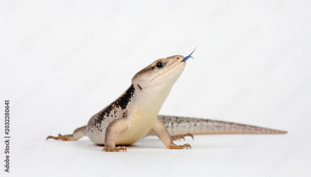 Fototapeta premium Lizard with Tongue Out 