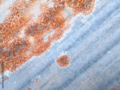 Bilde på lerret Rusted Galvanized Iron Sheet Background