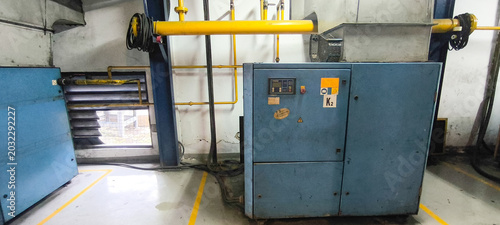 Bild auf Leinwand Industrial Air Compressor