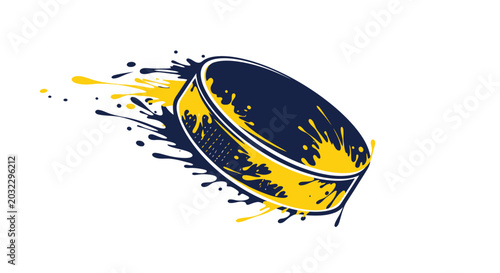 Photography Dynamic Hockey Puck Splash Effect