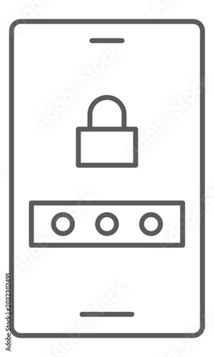スマホ画面アイコン　ロック画面