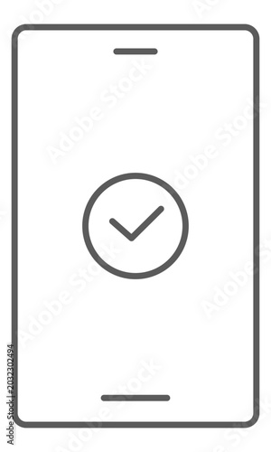 スマホ画面アイコン　チェック