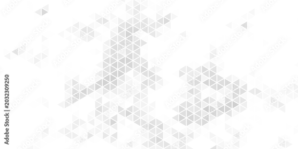 Obraz premium Abstract white background with silver effect. Light gray colour texture. Grey blue modern pattern. Gradient textur. Triangle patern. Triangular backdrop. Design bg business print