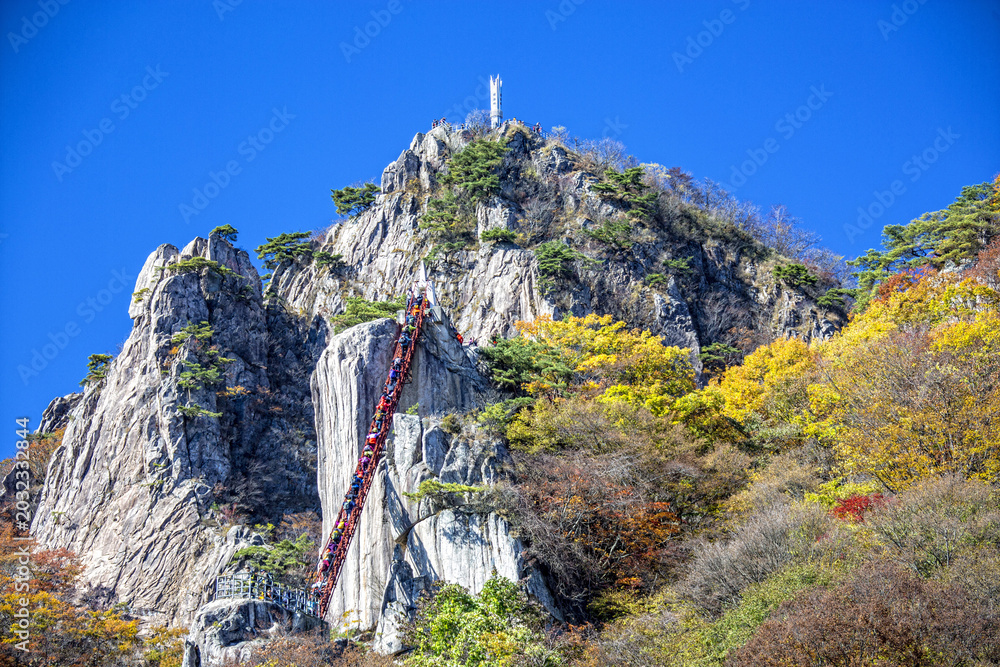Naklejka premium 삼선철계단,대둔산,완주군,전북