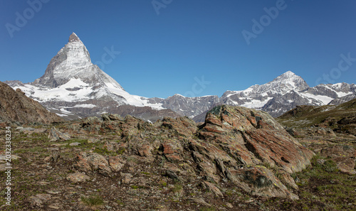 Slika na platnu Beatiful views of the Mattahorn Mountain in Switzerland