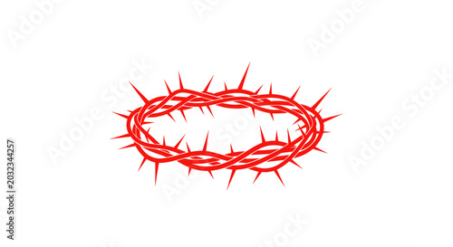 Bild auf Leinwand Crown of Thorns, Symbol of Suffering and Redemption, Religious Iconography