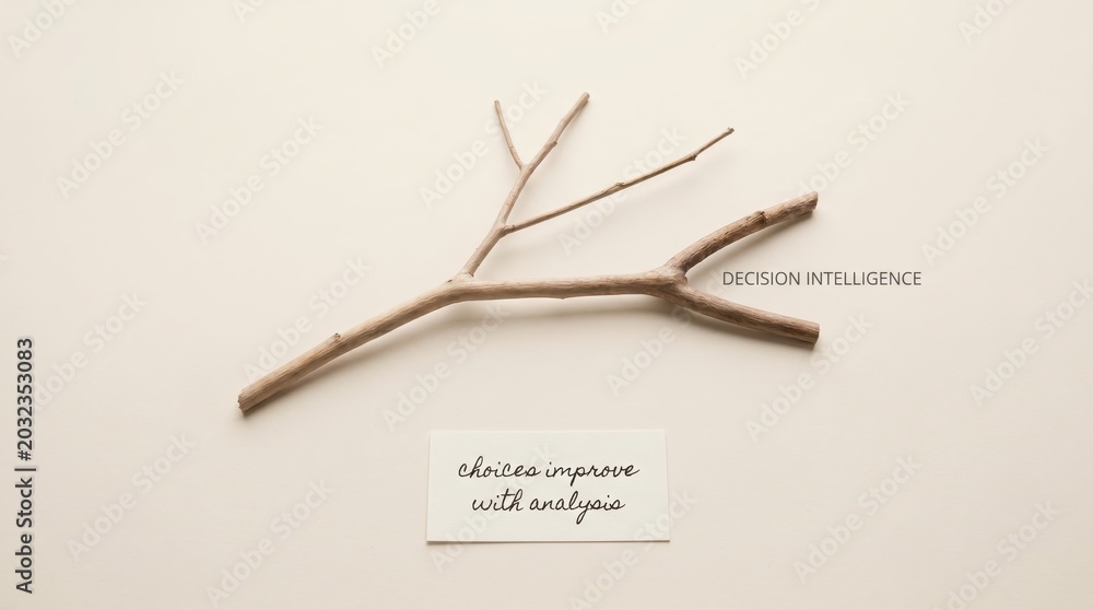 Naklejka premium Wooden Branch and Analysis Note
