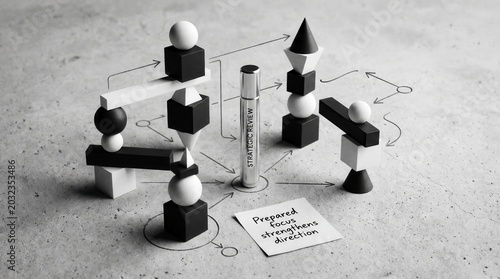 Strategic Review Decision Making Geometric Blocks