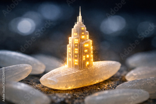 golden christmas lights