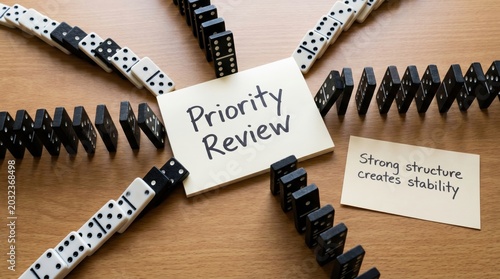 Dominoes and Priority Review for Decision Making
