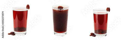 Fotografie Raisin vegan extract liquid extract showcasing organic plant emulsion parameters, distinct cellular taxonomy traits, botanical fluid properties, food nutrition elements within culinary drink archives