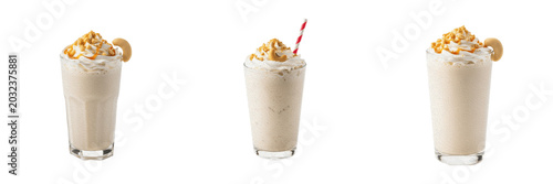 Bild auf Leinwand Cashew nut fluid beverage served inside a transparent clear glass vessel, showcasing organic plant fluid parameters, distinct cellular taxonomy traits, botanical properties within culinary drink file