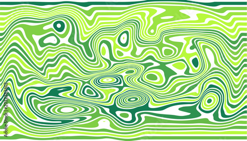 Cuadro en lienzo Abstract green optical illusion pattern