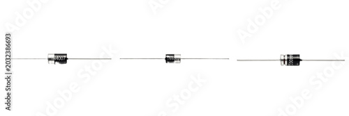 Quadro su tela Diode electronic hardware component specimen showcasing solid state physical mor