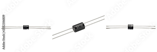 Foto Schottky diode electronic hardware component specimen showcasing solid state phy
