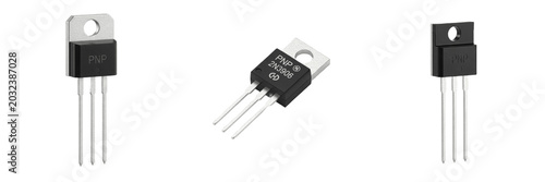 Quadro su tela Transistor PNP electronic hardware component specimen showcasing solid state phy