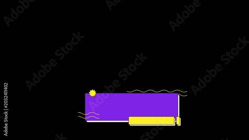 lower third animation with pop style for name and position