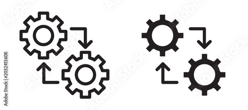 Bild auf Leinwand Operation icon In Flat and stroke Style Vector For App, UI, Websites