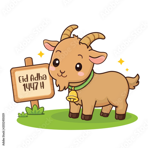Canvas Print Goat Cartoon billy goat buck