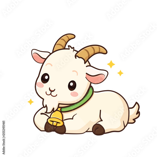 Cuadro en lienzo Goat Cartoon billy goat buck