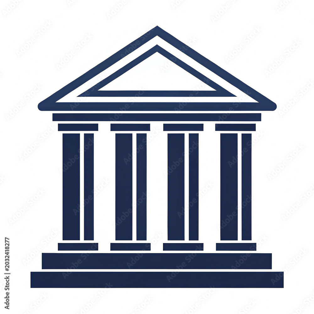 Obraz premium greek column vector illustration