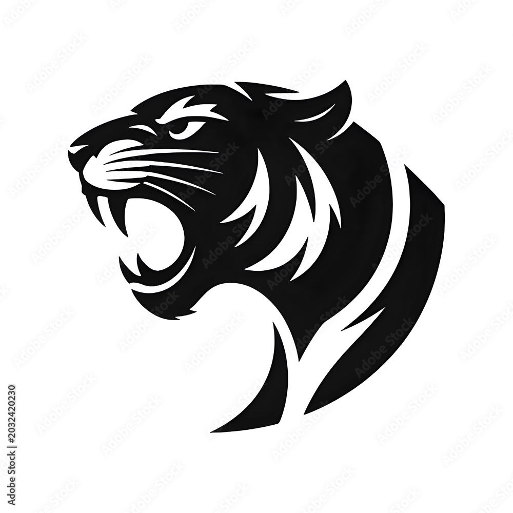 Fototapeta premium tribal wolf tattoo