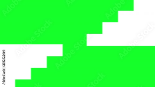 Abstract Opposite Corner Stair Split Transition with Smooth Motion Graphic Animation and Multi Color Background Variants