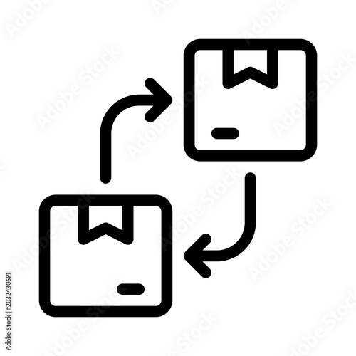 Foto giftexchange line icon