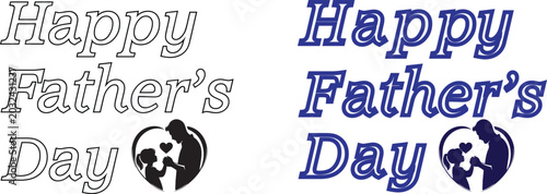 Canvastavla Happy father's day greeting card designs
