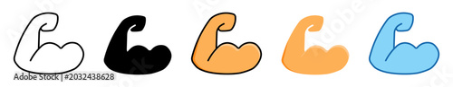 Photos muscle arm icons