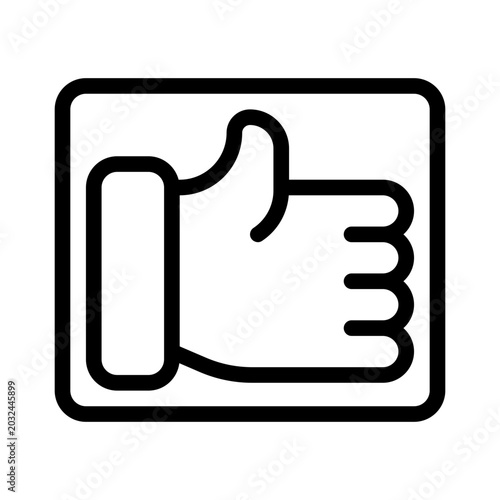 thumbs up line icon