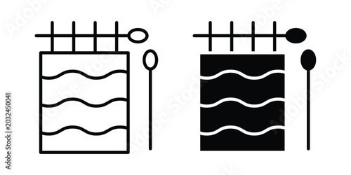 Konstfotografi Handloom icon concept pack in line and solid icons