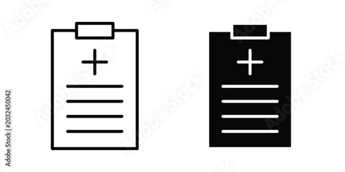 Photos Health insurance icon concept pack in line and solid icons