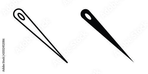 Bild auf Leinwand Needle icon concept pack in line and solid icons